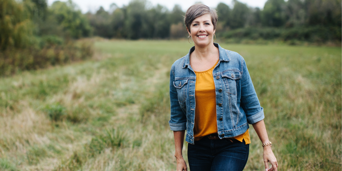 Kirsten Hope in field